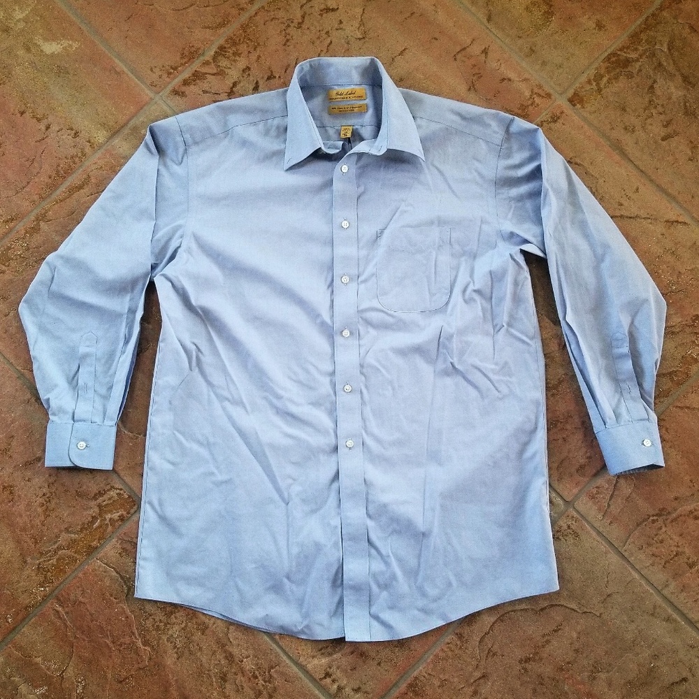 Men's Roundtree & Yorke 100% cotton dress shirt